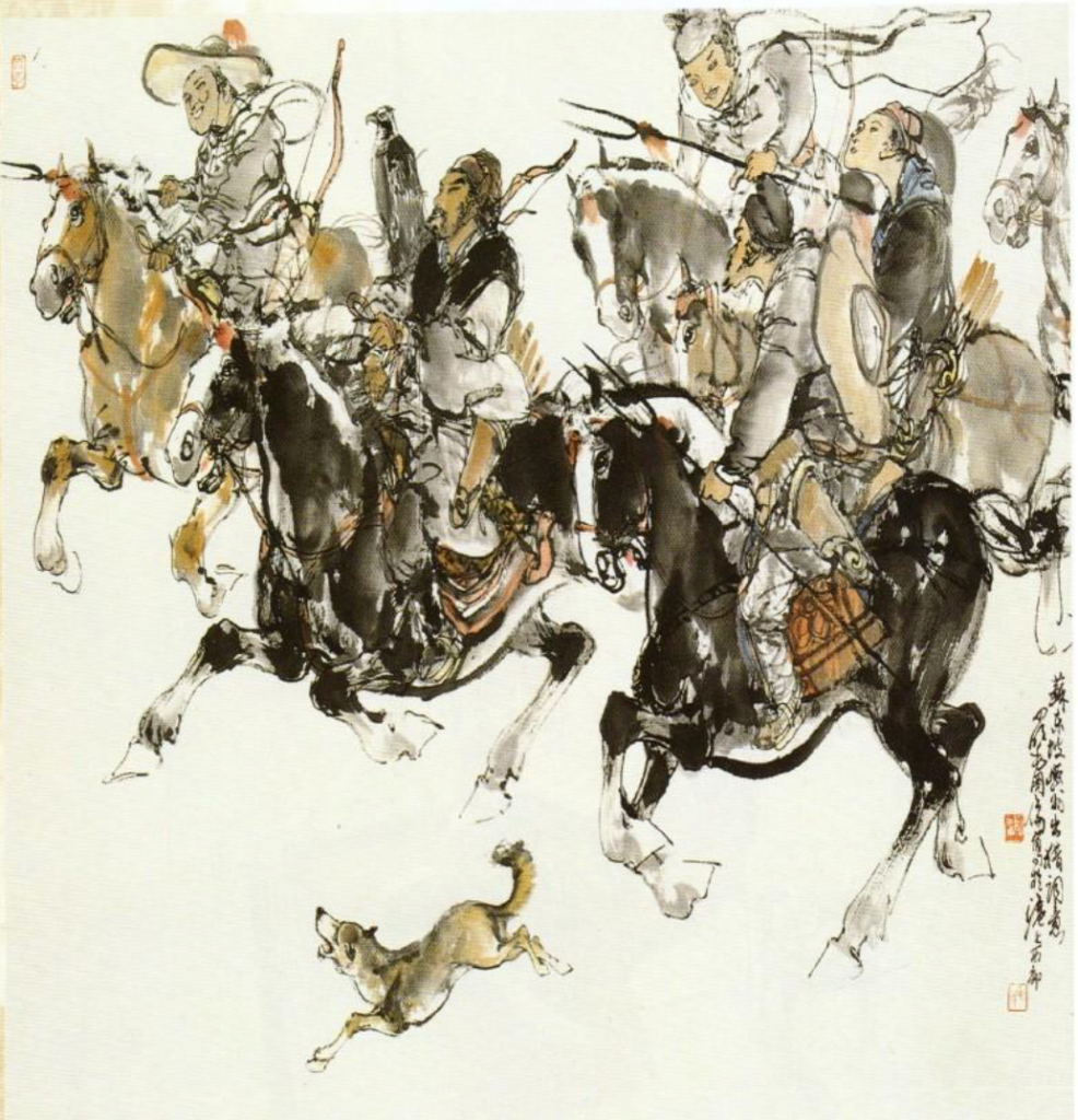 The Painting of Su Shi Hunting in Mizhou